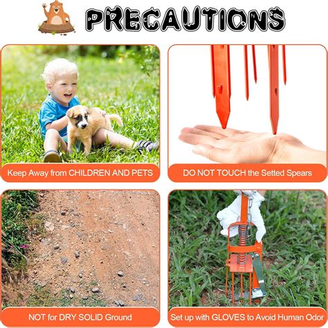 Qualirey 3 Pcs Mole Trap for Lawns, Spear Style Mole India | Ubuy