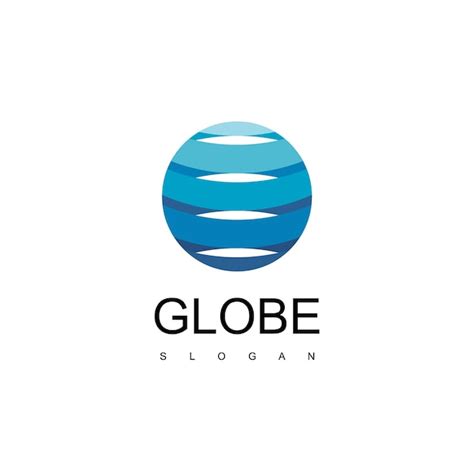 Globus-Logo-Design-Vorlage | Premium Vektor