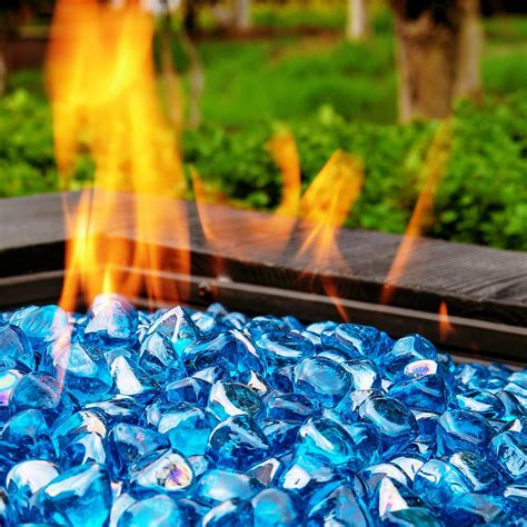 Chilli Cosmos Fire Glass Diamond 1 Inch Fire Pit India | Ubuy