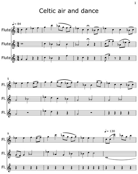 Celtic air and dance - Sheet music for Flute