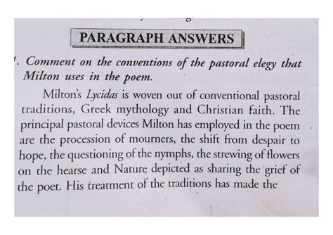 Chapter 3 paragraph answer - PARAGRAPH ANSWERS Comment on the ...