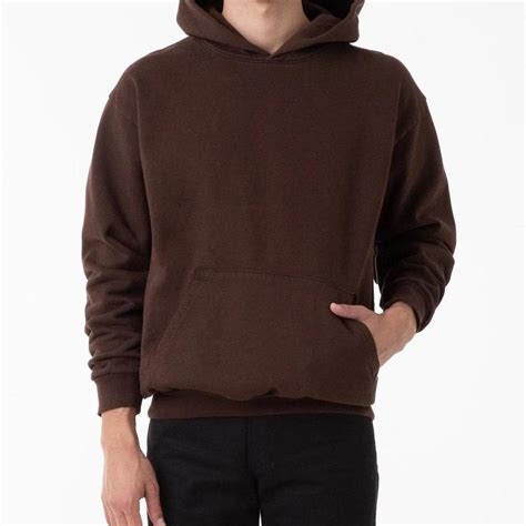 Los Angeles Apparel Brown Hoodie - Depop