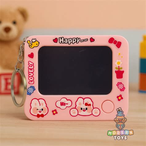 LCD Writing Keychain – Portable Digital Memo & Erasable Notepad Key ...
