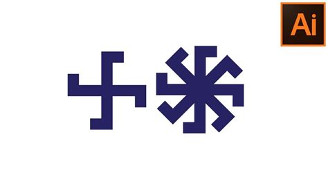 how to draw swastik sign swastika 卐. स्वस्तिक. Как нарисовать свастику ...