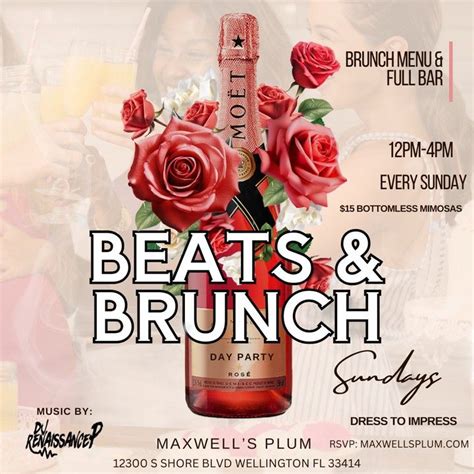 Beats and Brunch at Maxwells Plum with DJ Renaissance , Maxwell’s Plum ...
