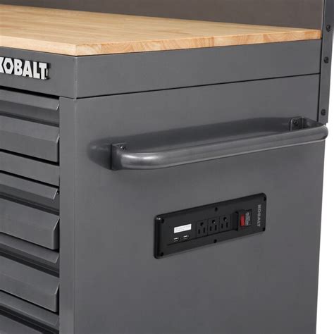 Kobalt 52-in W x 37.5-in H 7-Drawer Steel Rolling Tool Cabinet (Gray ...