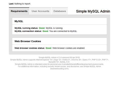 Image result for MySQL Admin User