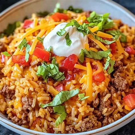 Easy Mexican Taco Rice Casserole for Busy Nights – Flavorful Kitchen