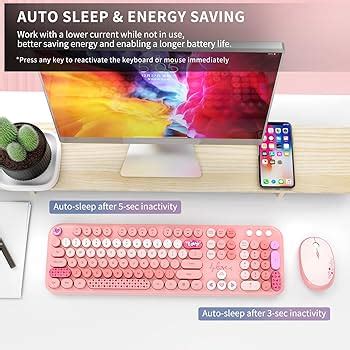 Clavier Souris Sans Fil ZNGPNG USB Wireless Keyboard Desktop Laptop ...