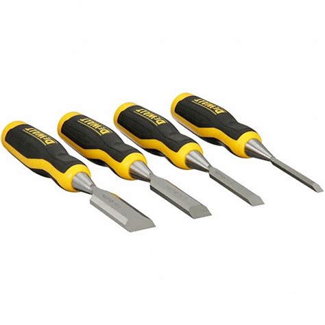 5 1/4 in Overall Lg, 4 Pieces, Chisel Set - 31CN61|DWHT16063 - Grainger