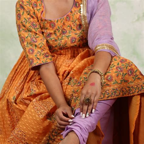 Anarkali Kurta Set with Dupatta – Brahmandindia