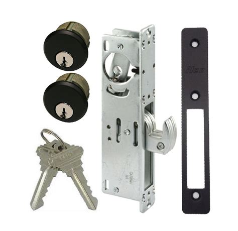 Storefront Door Mortise Lock Hook Deadbolt & Double Keyed Cylinder ...