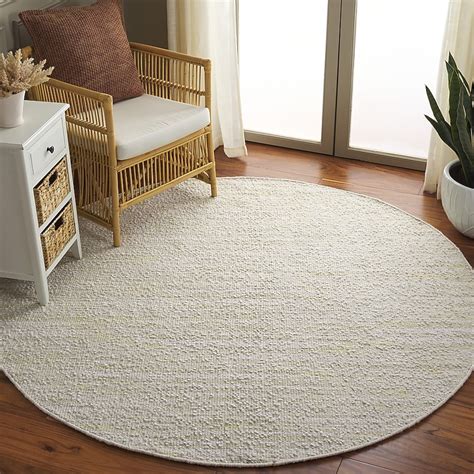 Safavieh Renewal 701 Light Green/Ivory Contemporary 6ft x 6ft Round Rug ...
