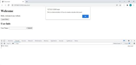 JavaScript Event Handling 的图像结果