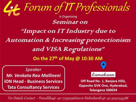 Seminar on Impact on IT Industry due to Automation & Increasing ...