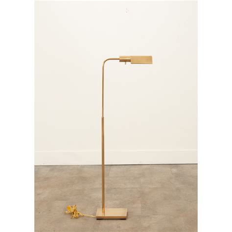 Brass Adjustable Reading Floor Lamp - Fireside Antiques