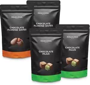 Mazaana Mapro Christmas Gift | Chocolate Almond Dates & Chocolate Paan ...