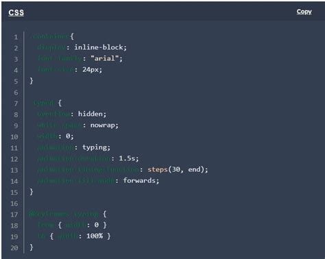 Image result for Typing Animation in HTML