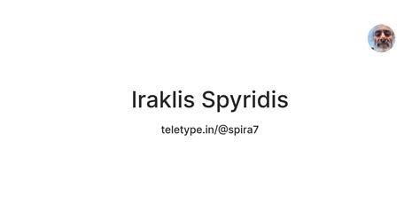 Iraklis Spyridis — Teletype