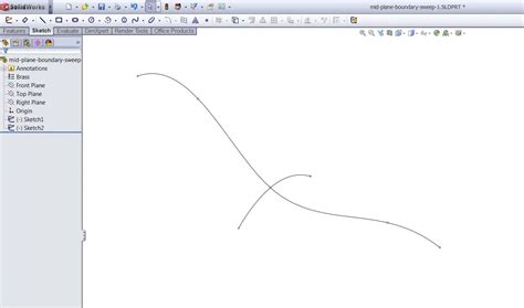 Image result for SolidWorks Sweep Feature Multiple Planes