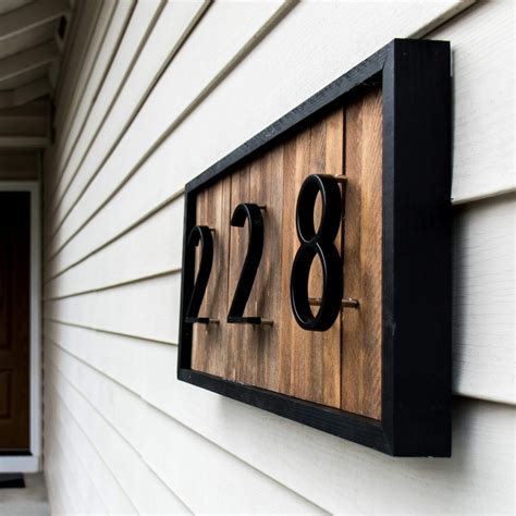 Siding For House Numbers Plaques