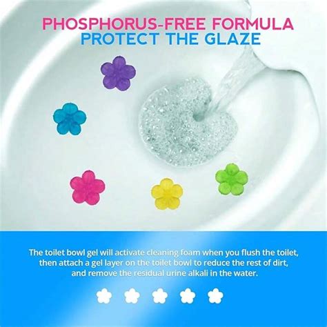 さまざまな色と香りのトイレボウルジェルスタンプセット、トイレクリーナー、芳香剤、トイレフラワー | SHEIN JAPAN