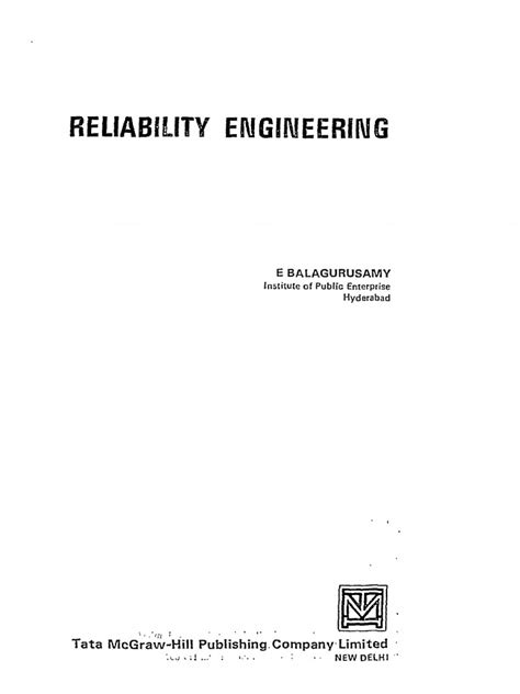 Image result for Reliability Engineering Book PDF