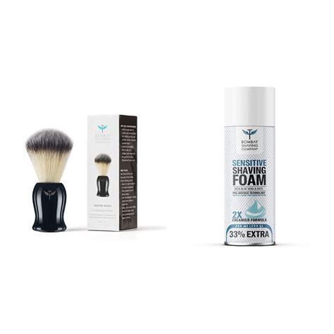 Bombay Shaving Company Shaving Brush with Cruelty-Free Imitation Badger ...