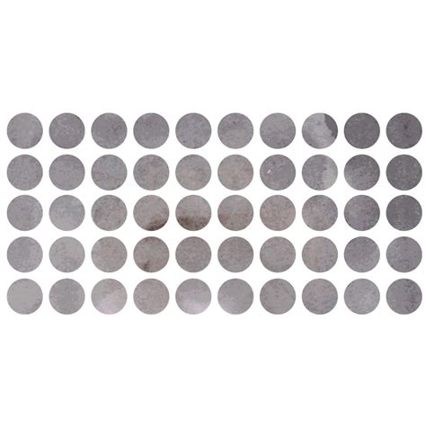 Wall sticker set Dots - Grey (50 stickers) | wall-art.com