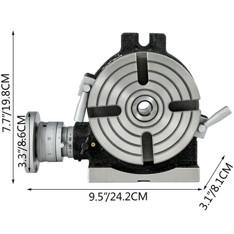 Buy VEVOR Rotary Table 6inch(150mm) Horizontal Vertical Milling Table 2 ...