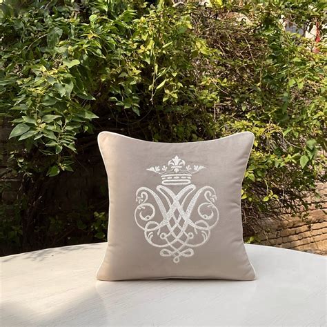Contemporary Regalia Beige Velvet Cushion Cover | Studio Covers