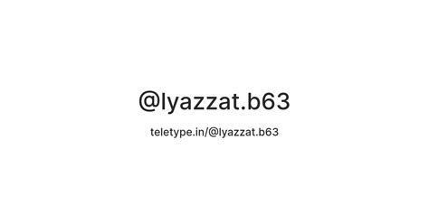 @lyazzat.b63 — Teletype