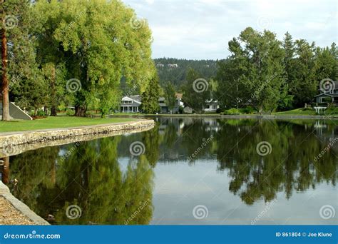 Drake park Bend, Oregon stock photo. Image of trees, beauty - 861804