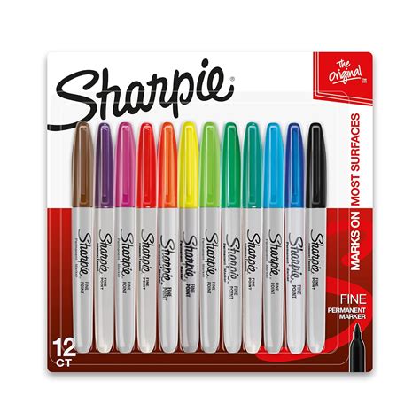 SHARPIE Sanford ShaRP Accessoriesie Fine Point Permanent Markers, (Pack ...