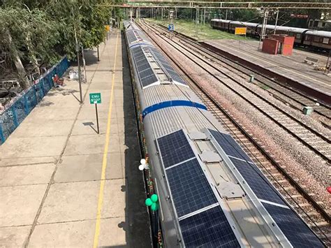 Utilising roof-top space - Indian Railways launches first solar-powered ...