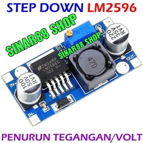 Jual LM2596 ADJUSTABLE DC TO DC STEP DOWN MODULE PENURUNAN TEGANGAN DC ...