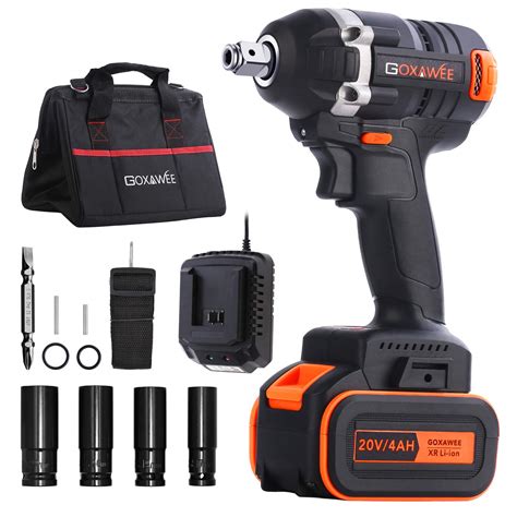 Impact Wrench Goxawee 20v Cordless Impact Driver Set 4 0ah | Desertcart ...