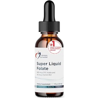 Designs for Health B12 + Folate Drops - Super Liquid India | Ubuy
