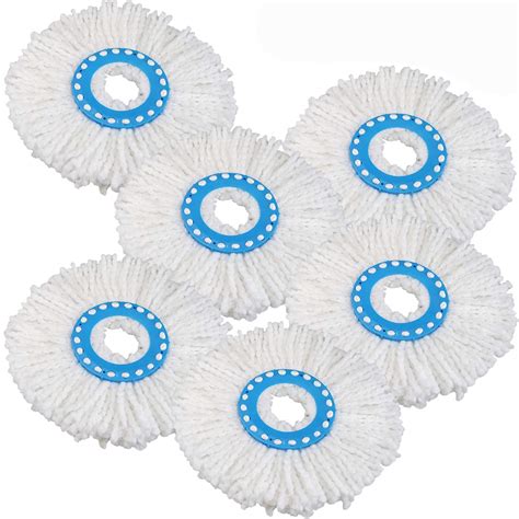 Primeway® Polyester Microfibre Mop Head Refills, 115g, 34cm, Pack of 6 ...