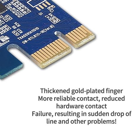 TXA059 Realtek RTL8111E Network Card Desktop PC 1000Mbps PCIE Gigabit ...