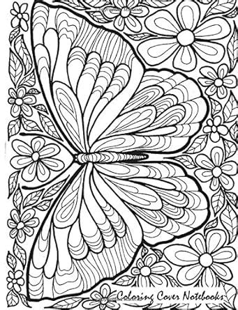 Coloring Cover Sketchbook (Butterfly): Sketchbook for sketching ...