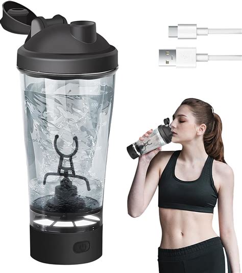 Amazon.com: JIANWEI Electric Shaker Bottle, 16oz Electric Blender ...
