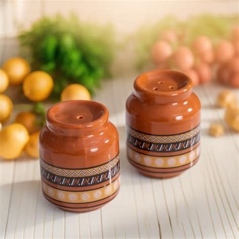 Buy ExclusiveLane 'Desert Owl-Jar Pack' Hand Glazed Ceramic Salt ...