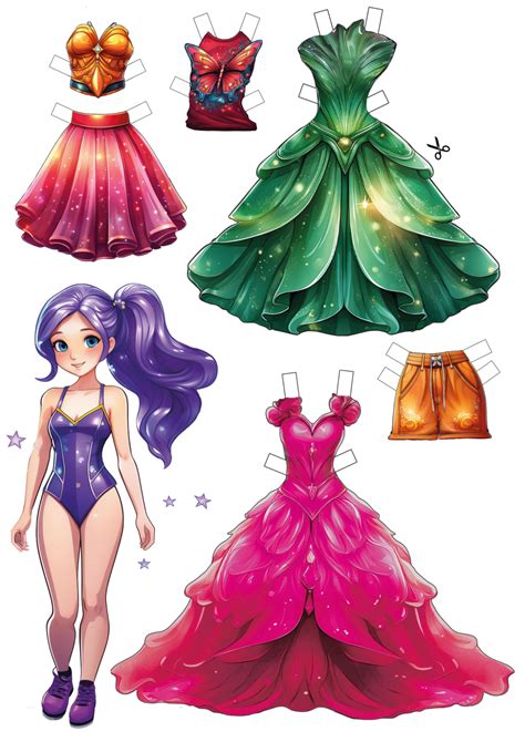 Wednesday paper doll printable – Artofit