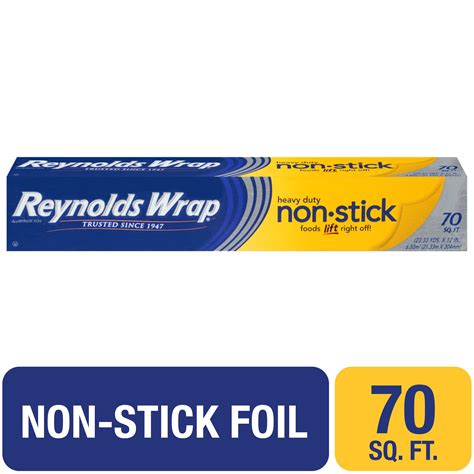 Reynolds Wrap Heavy Duty Non-Stick Aluminum Foil 70 sq. ft. Box ...