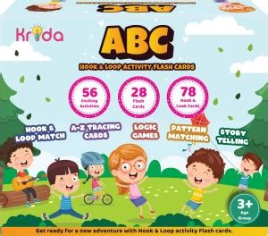 Krida ABC Hook & Loop Activity Flash Cards Price in India - Buy Krida ...