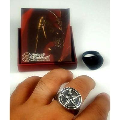 Buy Church of Satan - Sigil of Baphomet Ring Online at Lowest Price in ...