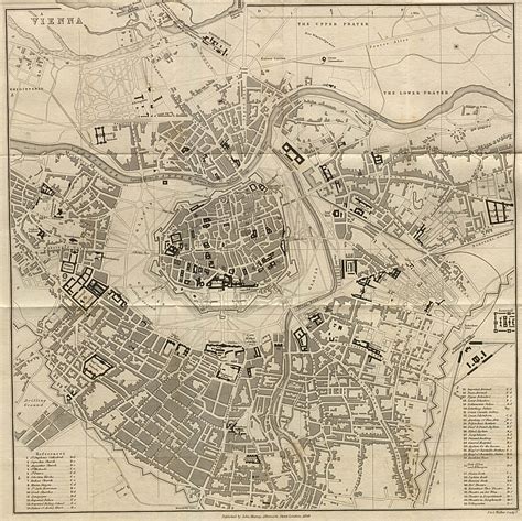 Large detailed old map of Vienna city - 1858 | Vienna | Austria | Europe | Mapsland | Maps of ...