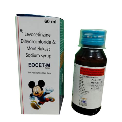 Eocet m - Levocetirizine Dihydrochloride & Montelukast Sodium Syrup ...