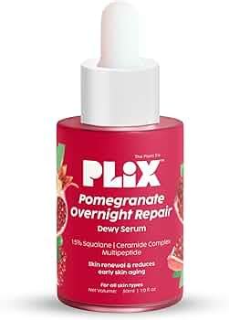 PLIX - THE PLANT FIX Pomegranate Overnight Repair Dewy Serum (30ml) for ...